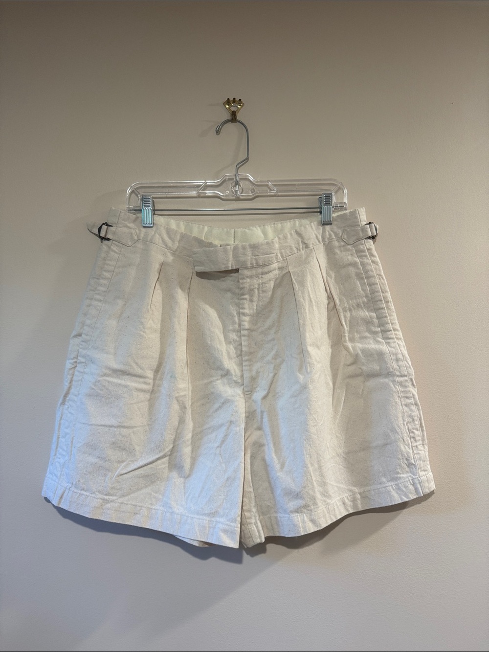 Billy Reid Linen Off White Shorts Size 34